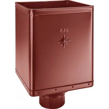 okap KJG Kotlík žlabový sběrný DESIGN ocelově červený 100 mm