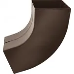 KJG Koleno svodové hranaté tmavě hnědé 150x150 mm, 72°