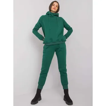 Tmavě zelená dámská tepláková souprava -RV-KMPL-7285.00P-dark green Velikost: XL