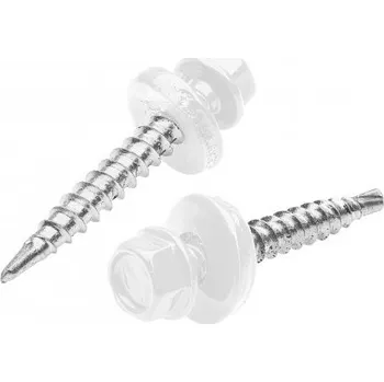 Šroub Šroub samořezný pozink. 4,8x60mm bílá RAL9010