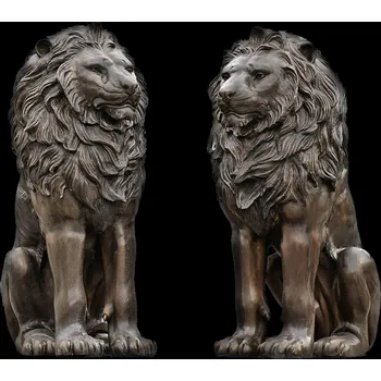 Bronzová socha Lvi parové