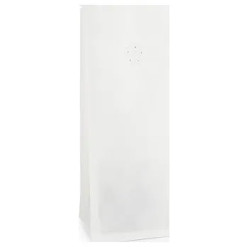 Sáček na potraviny Sáček s plochým dnem | KRAFT papír bílý | ventil obsah 100g (80 x 210 + 50 mm)