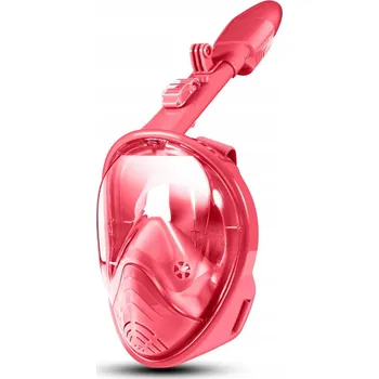 Potápěčská maska Potápěčské Brýle na potápění ŠIROKÝ ÚHEL POHLEDU skládací RŮŽOVÁ/MODRÁ