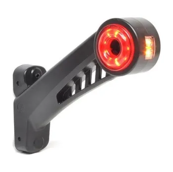 Autodíl Světlo poziční - tykadlo dlouhé zkosené LED s bočním osvětlením, 12/24V, WAS, pravé