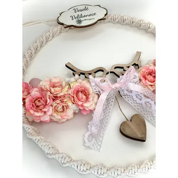 Velikonoční dekorace BRIMOON Věnec veselé velikonoce