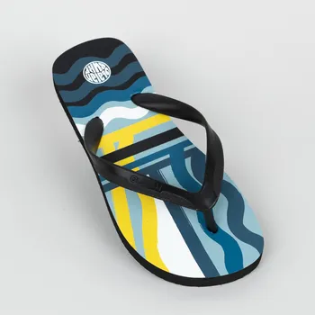 Pánské pantofle OLAIAN Chlapecké žabky 120 Sailor 31/32 BÍLÁ|MODRÁ|ČERNÁ