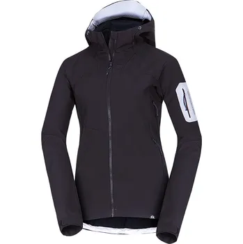 Dámská větrovka Northfinder Dámská outdoorová softshellová bunda s kapucí 3L ANGIE, černá, XS