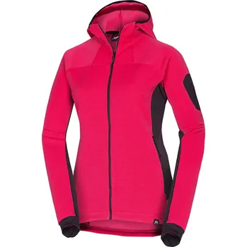 Dámská mikina Northfinder Dámský fleecový melanžový svetr s kapucí MARCELLA, černá, S