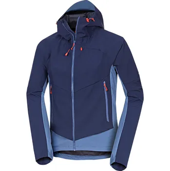 Pánská softshellová bunda Northfinder Pánská trekingová hybridní softshellová aktivní bunda CIRO, modrá, M