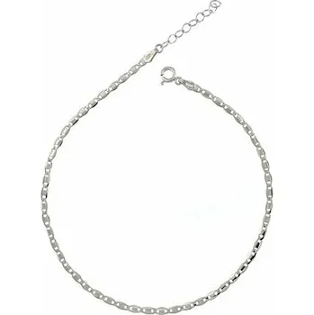 Řetízek Stříbrný řetízek na nohu žiletka