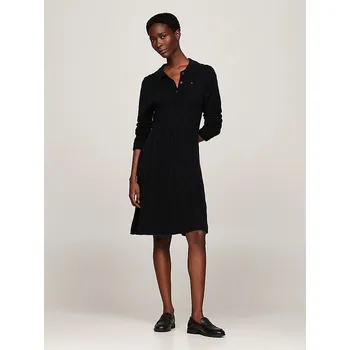 Dámské šaty Tommy Hilfiger | Soft Wool Cableds šaty | M