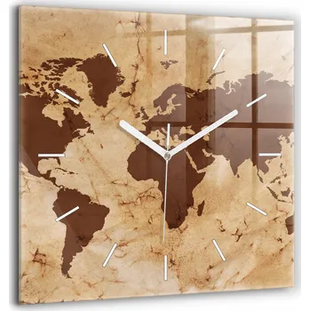 Hodiny Nástěnné hodiny Wallfluent hnědé 60 cm