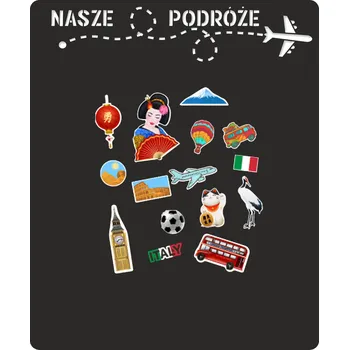 Kancelářský nábytek Magnetická tabule samolepicí Naklejkomania černá 58x70 cm