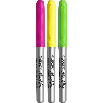 Vícebarevný Permanentní popisovač BIC 3 ks