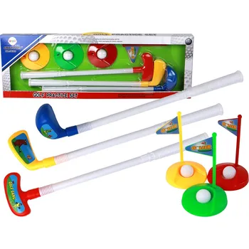 LEAN Toys Minigolfová sada pro děti 12 ks