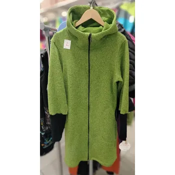 Dámský kabát Fantom Dámský SVETROVINOVÝ kabát s kapucí - zelený melír KONFEKČNÍ VELIKOST: M