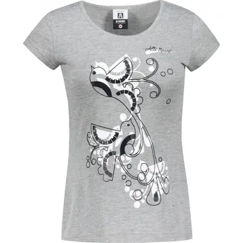 Dámské triko ALTISPORT ALW179122 TMAVĚ ŠEDÝ MELÍR XL