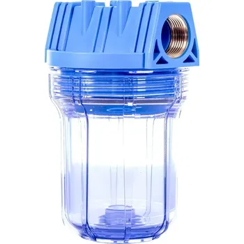 Příslušenství k čerpadlu AQUA filtr 5" - 1" FP2 FI - V/T transparentní bez vložky, krátký, ZB00010068