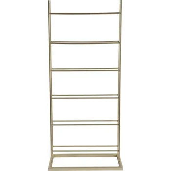 Stojan na víno Kovový regál na víno ve zlaté barvě počet lahví 5 38x84,5x20 cm Single Floor – PT LIVING ID_1737396