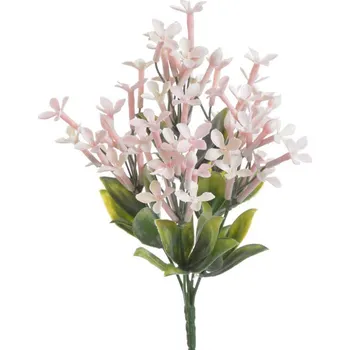 umělá květina Jasmín s lístky - broskvová