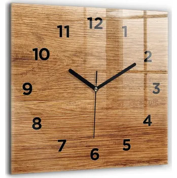 Hodiny Nástěnné hodiny Wallfluent hnědé 60 cm