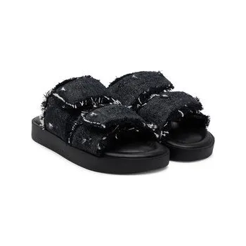 Dámské pantofle Nazouváky Inuikii Classic Jeans Velcro 70104-143 Černá 36