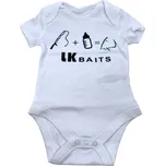 LK Baits body krátký rukáv Triatlon 6-9 měsíců zelený nápis