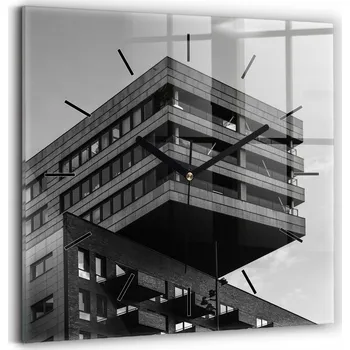 Hodiny Nástěnné hodiny Wallfluent černé 30 cm