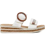 Dámské bílé nazouváky na klínku Rieker 62993-80 Velikost: 38