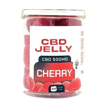 CZECHCBD CBD Jelly 500 mg - višeň, 20 ks