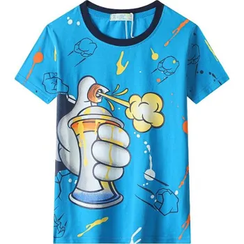 CHLAPECKÉ TRIČKO Kugo modré FC0376 (Chlapecké tričko s krátkým rukávem)