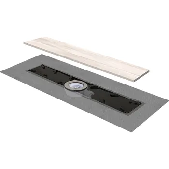 Neviditelný lineární sprchový žlab LINEAR LEVEL Délka: 80cm