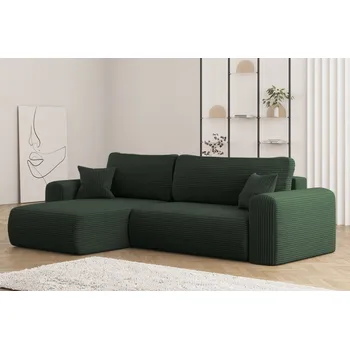 Sedací souprava Rozkládací sedací souprava do L Capri - Zelená 14