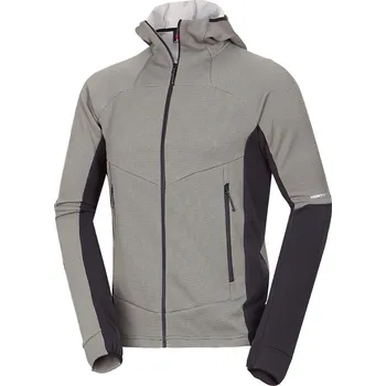 Pánská mikina Northfinder Pánský aktivní melanžový svetr s kapucí EGON, zelená,