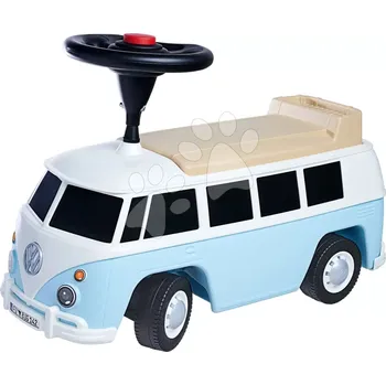 Odrážedlo Odrážedlo auto mini bus Volkswagen T1 Blue BIG s reálným designem a odkládací prostorem