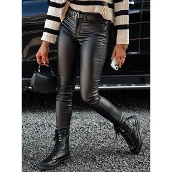 Dámské kalhoty Dámské kalhoty GLOSSTEP voskované černé