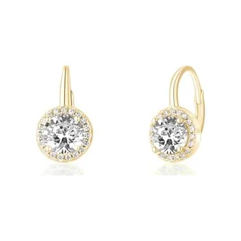 Náušnice Stříbrné pozlacené náušnice se zirkony SVLE0986XH2GO00