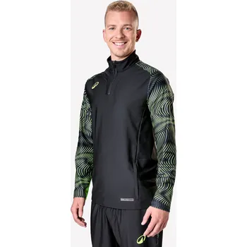 Dámská mikina KIPSTA Fotbalová mikina se zipem u krku Viralto Wave pro dospělé S ČERNÁ