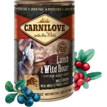 Krmivo pro psa Carnilove Wild Meat Jehněčí & Divoký kanec 6x400g Vlhké krmivo pro psy