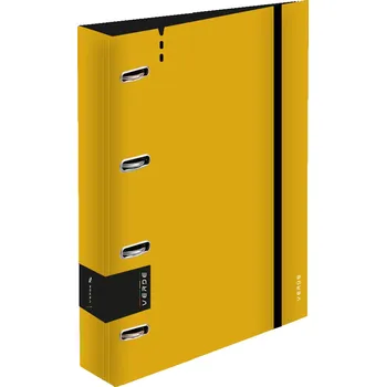 Pořadač A4 kroužkový VERDE - 4 kroužek / hořčicová