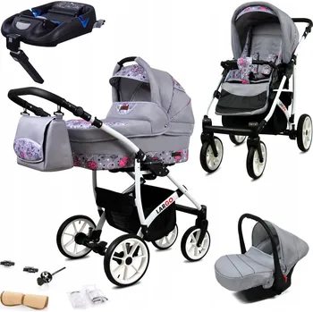Kočárek Kočárek 4v1 BabyLux LARGO ALU sportovní kočárek korbička autosedačka ISOFIX