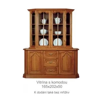 Vinotéka Rustikální vitrína s komodou
