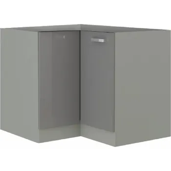 Kuchyňská linka Skříňka dolní, šedá extra vysoký lesk/šedá, PRADO 90/90 DN BB