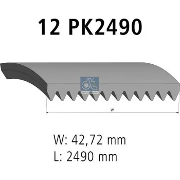 ozubený klínový řemen DT Spare Parts 4.80542