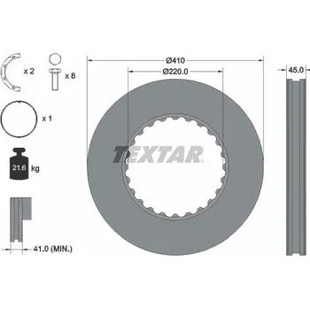Brzdový kotouč Brzdový kotouč TEXTAR 93322711
