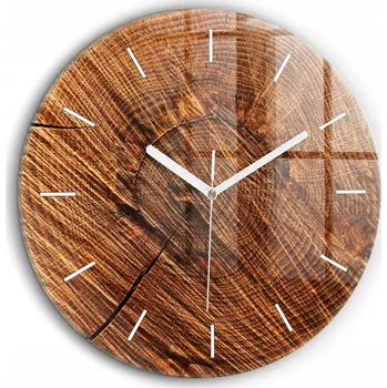 Hodiny Nástěnné hodiny Wallfluent hnědé 60 cm