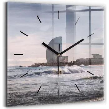 Hodiny Nástěnné hodiny Wallfluent bílé 30 cm