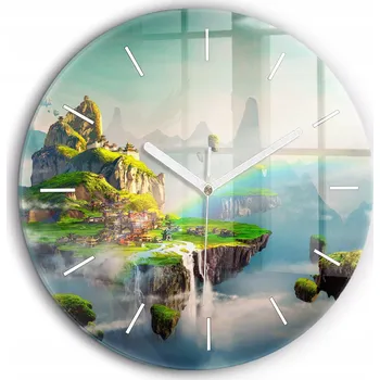 Hodiny Nástěnné hodiny Wallfluent zelené 60 cm