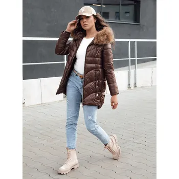 Dámská bunda DSTREET WINTERCHIC KARAMELOVÁ S