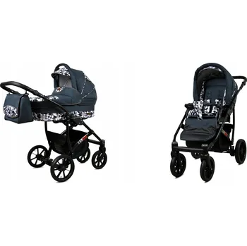 Kočárek Dětský kočárek 2v1 BabyLux LARGO – sporťák a hluboká korba, lehký, s taškou